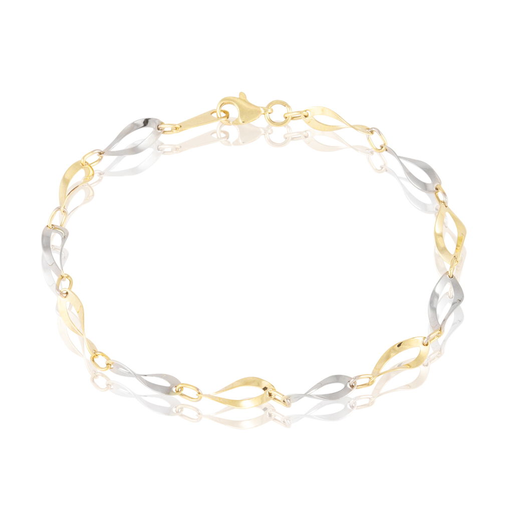 Bracelet Alejo Maille Fantaisie Or Bicolore - Bracelets chaînes Femme | Marc Orian