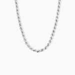 Collier Cacilda Maille Corde Argent Blanc - Chaines Femme | Marc Orian