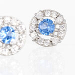 Boucles D'oreilles Puces Carren Argent Blanc Oxyde De Zirconium - Puces Femme | Marc Orian