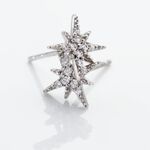 Boucles D'oreilles Puces Or Blanc Astrale Oxyde De Zirconium - Puces Femme | Marc Orian