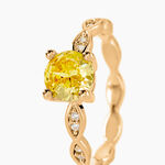 Bague Kurt Plaqu&eacute; Or Jaune Oxyde De Zirconium - Bijoux fantaisie Femme | Marc Orian