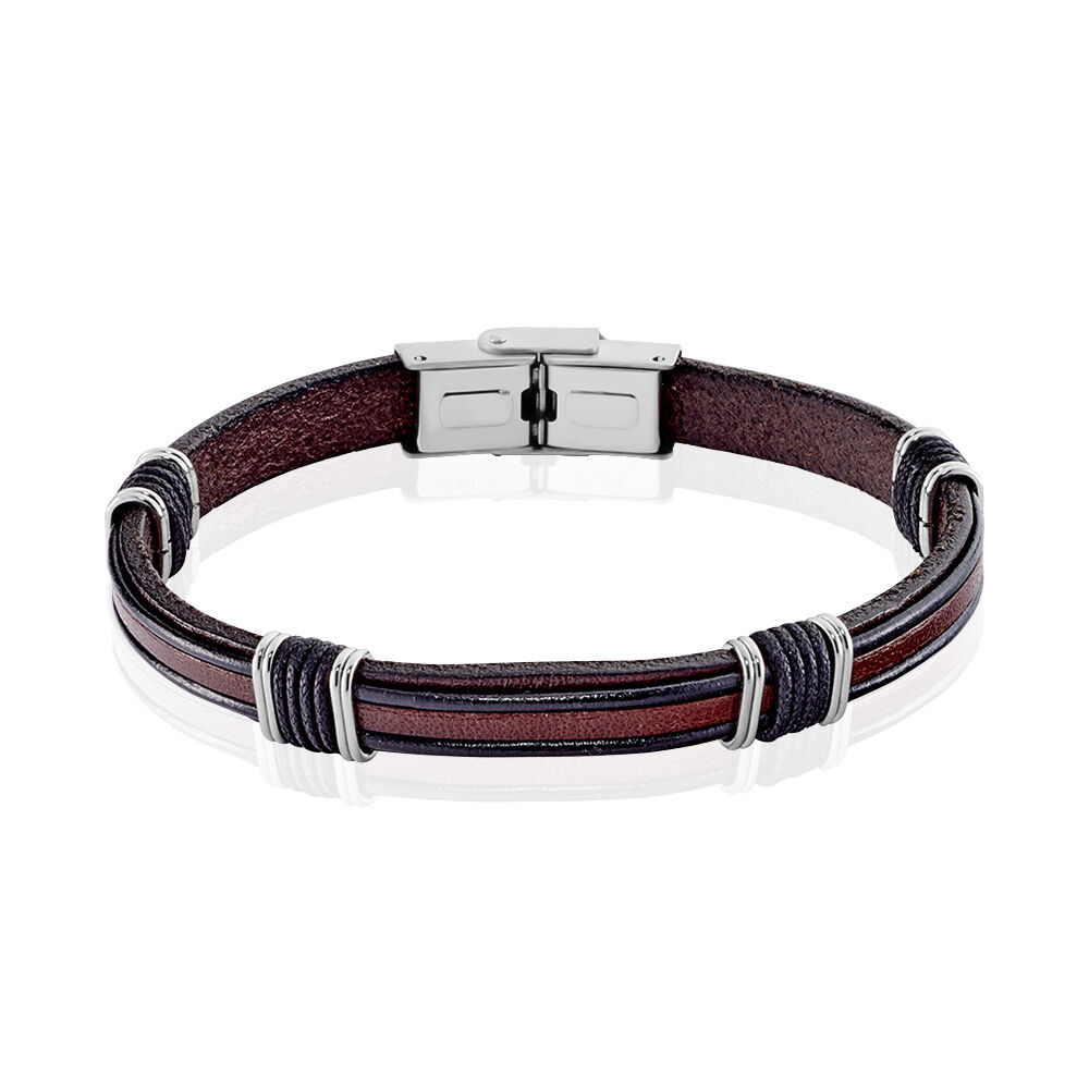 Bracelet Acier Blanc Jeff - Bracelets cuir Homme | Marc Orian