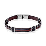 Bracelet Acier Blanc Jeff - Bracelets cuir Homme | Marc Orian