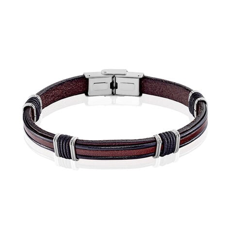 Bracelet Acier Blanc Jeff - Bracelets cuir Homme | Marc Orian