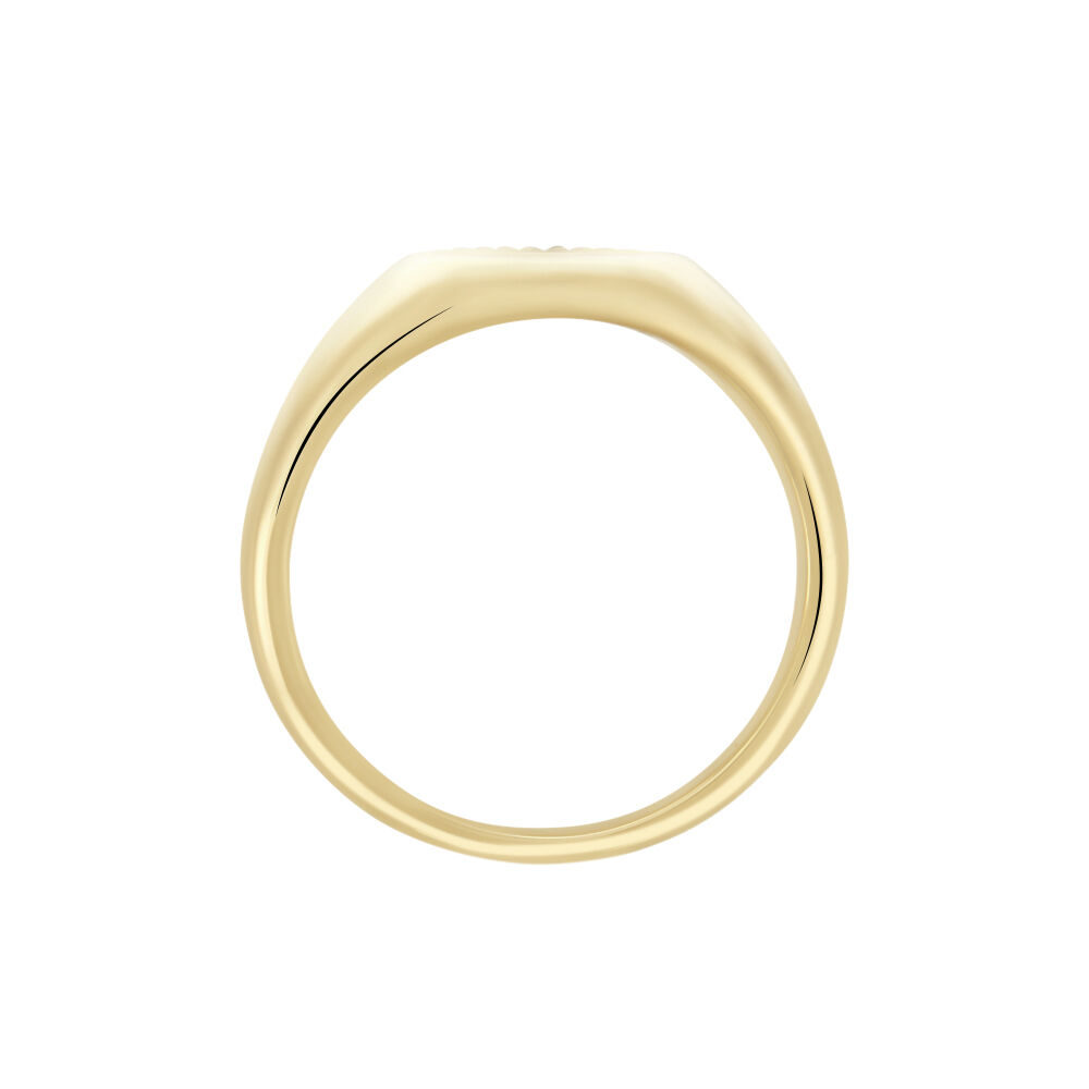 Chevaliere Plaqué Or Cicinus Oxyde De Zirconium - Solitaires Femme | Marc Orian