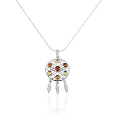 Collier Argent Blanc Kosma Ambre - Colliers Femme | Marc Orian