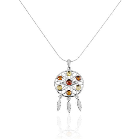 Collier Argent Blanc Kosma Ambre - Colliers Femme | Marc Orian