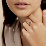Bague Amarylis Or Blanc Saphir Diamant - Solitaires Femme | Marc Orian