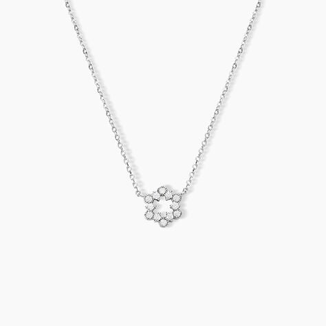 Collier Astrea Argent Blanc Oxyde De Zirconium - Colliers avec pierres Femme | Marc Orian
