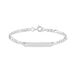 Bracelet Identité Vivian Argent Blanc - Gourmettes Enfant | Marc Orian