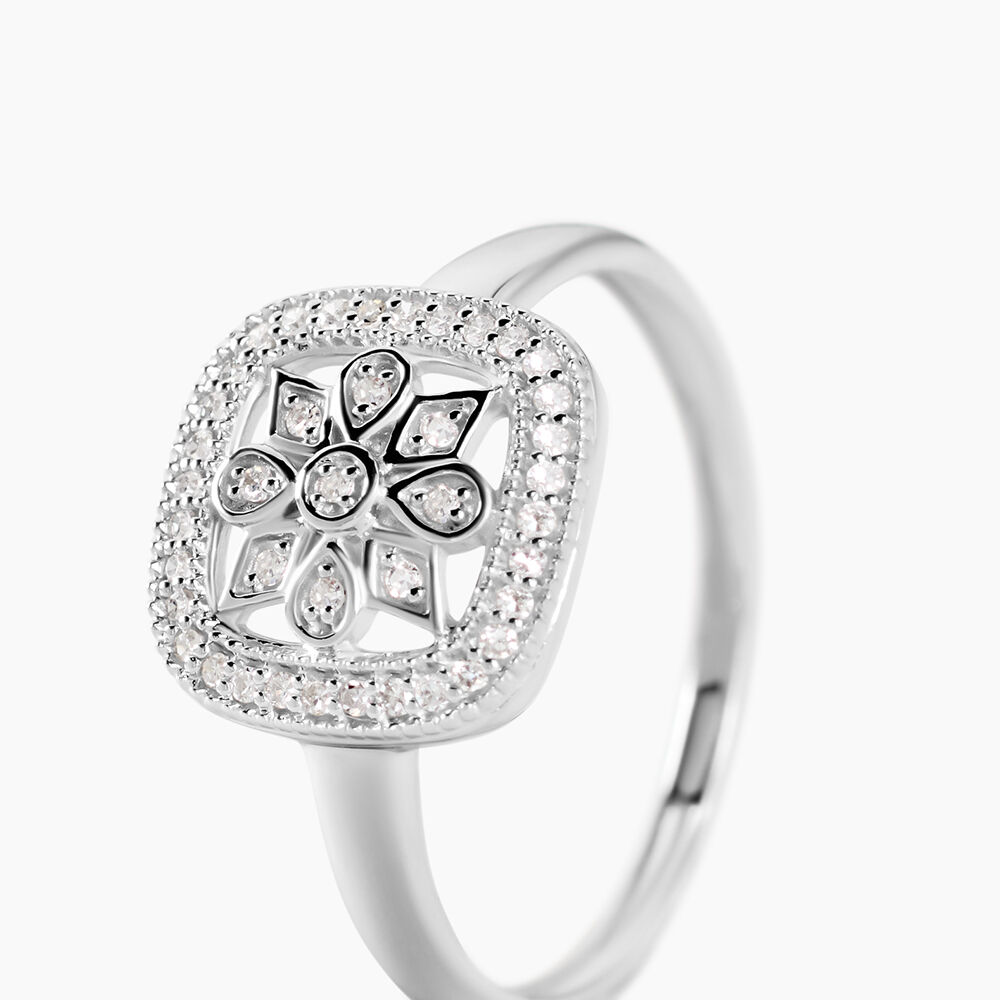 Bague Alixia Or Blanc Diamant - Bagues pierres pr&eacute;cieuses Femme | Marc Orian