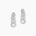 Boucles D'Oreilles Pendantes Madame Argent Blanc Oxyde De Zirconium - Pendantes Femme | Marc Orian