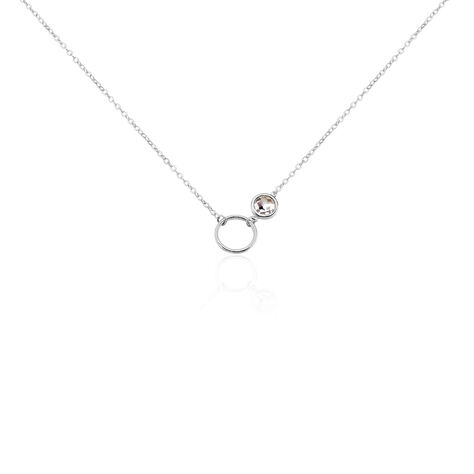 Collier Bastiano Argent Blanc Oxyde De Zirconium - Colliers avec pierres Femme | Marc Orian