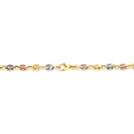 Bracelet Dami Maille Grain De Cafe Or Tricolore - Bracelets mailles Femme | Marc Orian