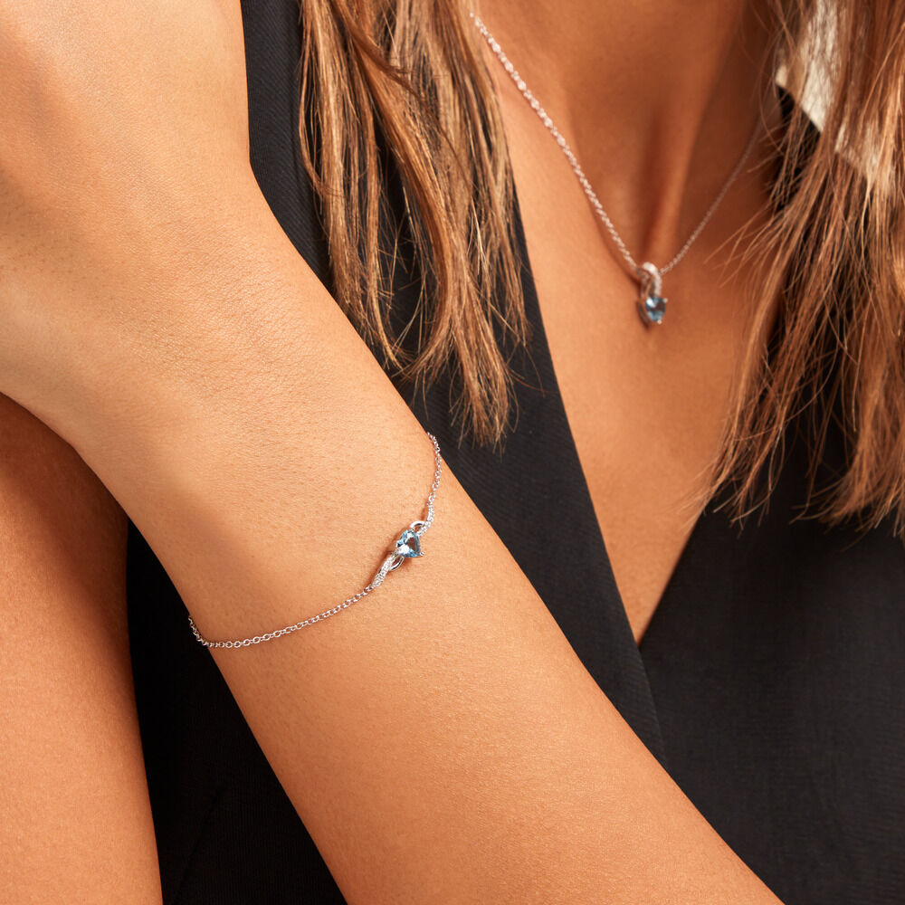 Bracelet Avalon Argent Blanc Oxyde De Zirconium - Bracelets chaînes Femme | Marc Orian