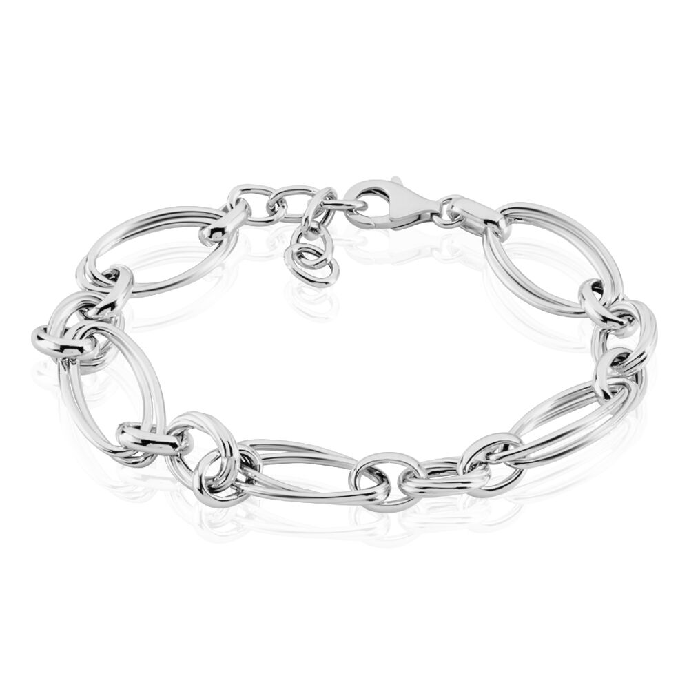 Bracelet Adolie Argent Blanc - Bracelets chaînes Femme | Marc Orian