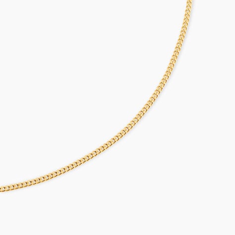Cha&icirc;ne Ixia Maille Gourmette Diamantee Or Jaune - Chaines Femme | Marc Orian