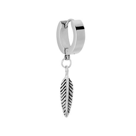 Créole Unitaire Acier Blanc Gvennig - Piercings d'oreilles Homme | Marc Orian