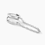 Bijou D'oreille Unitaire Stephie Argent Blanc - Piercings d'oreilles Femme | Marc Orian