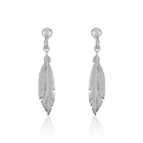 Boucles D'oreilles Pendantes Euriell Argent Blanc - Pendantes Femme | Marc Orian