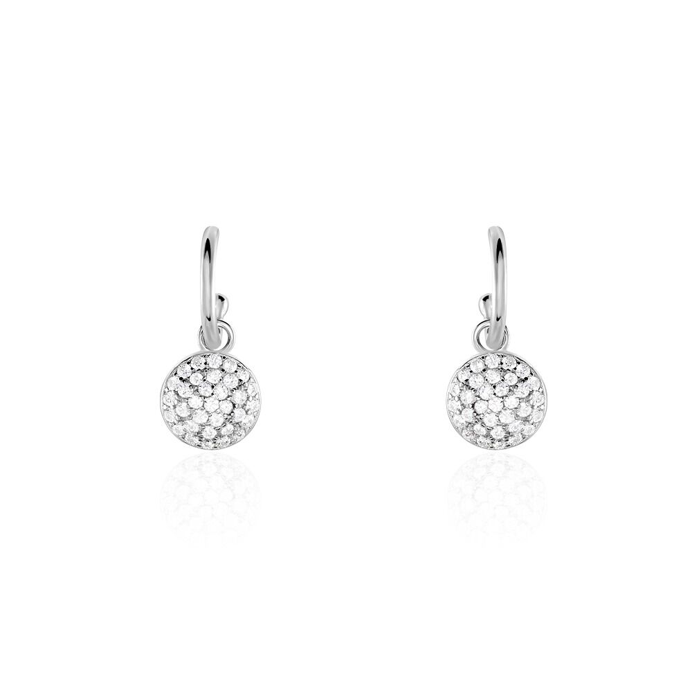 Créole Unitaire Argent Blanc Donelle Oxyde De Zirconium - Piercings d'oreilles Femme | Marc Orian