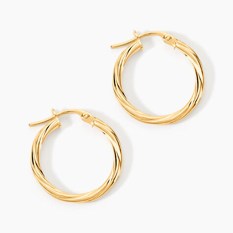 Cr&eacute;oles Youri Or Jaune - Cr&eacute;oles Femme | Marc Orian