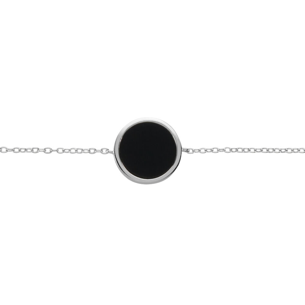 Bracelet Damioen Argent Blanc Agate - Bracelets chaînes Femme | Marc Orian