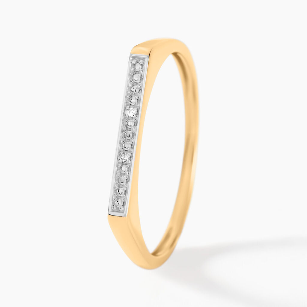 Bague Keaton Or Jaune Diamant - Bagues pierres précieuses Femme | Marc Orian