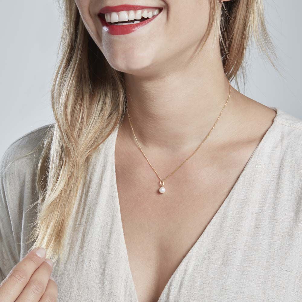 Pendentif Lenonie Or Jaune Perle De Culture - Parures de mariage Femme | Marc Orian