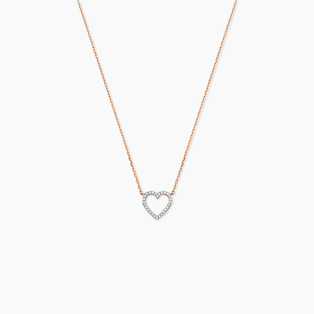 Collier Maude Or Rose Diamant - Colliers avec pierres Femme | Marc Orian