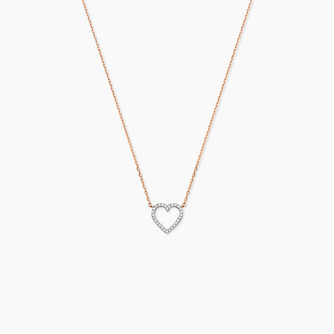 Collier Maude Or Rose Diamant - Colliers avec pierres Femme | Marc Orian