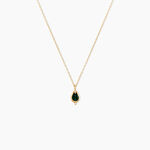 Collier Cadoc Or Jaune Malachite Oxyde De Zirconium - Colliers avec pierres Femme | Marc Orian