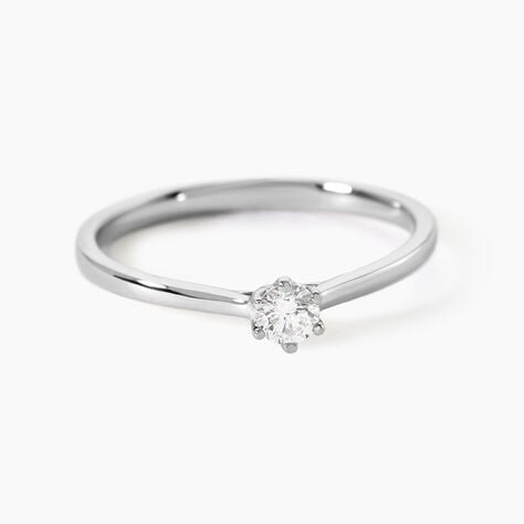Bague Athena Platine Blanc Diamant - Parures de mariage Femme | Marc Orian