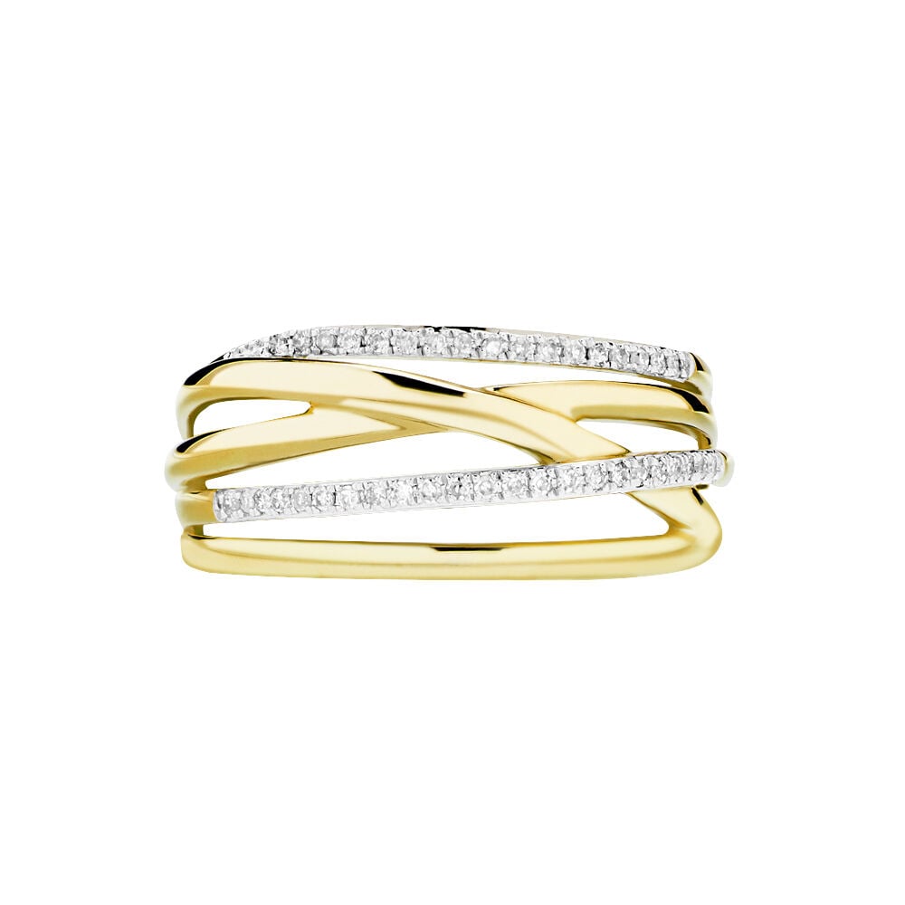 Bague Presilia Or Jaune Diamant - Parures de mariage Femme | Marc Orian