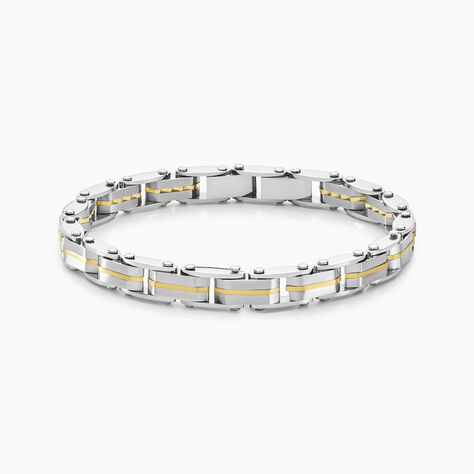 Bracelet Propiano Acier Bicolore - Bracelets chaînes Homme | Marc Orian