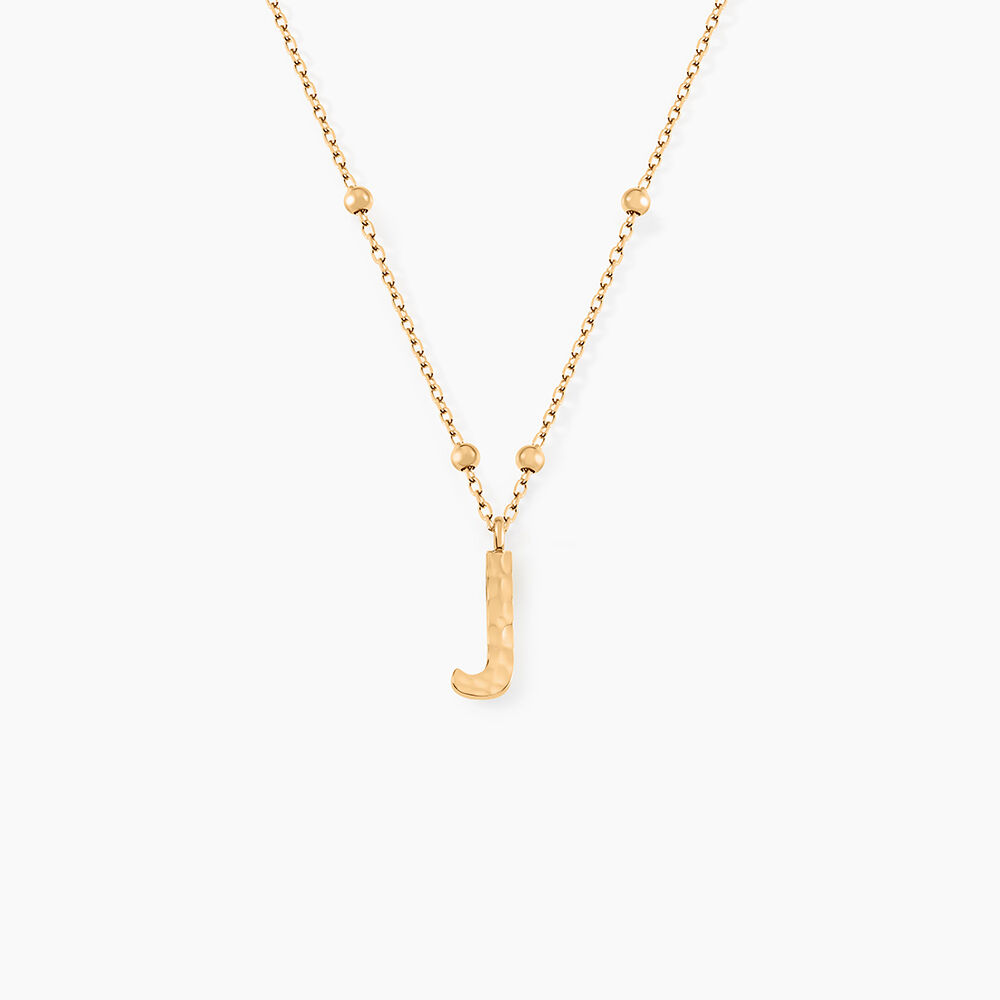 Collier Plaqu&eacute; Or Jaune Lettra - Colliers ete Femme | Marc Orian