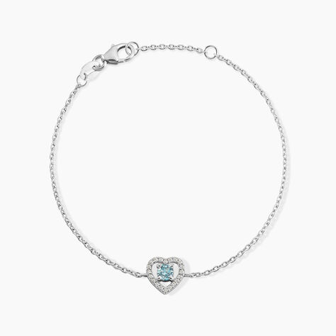Bracelet Suzon Argent Blanc Oxyde De Zirconium - Bracelets chaînes Femme | Marc Orian