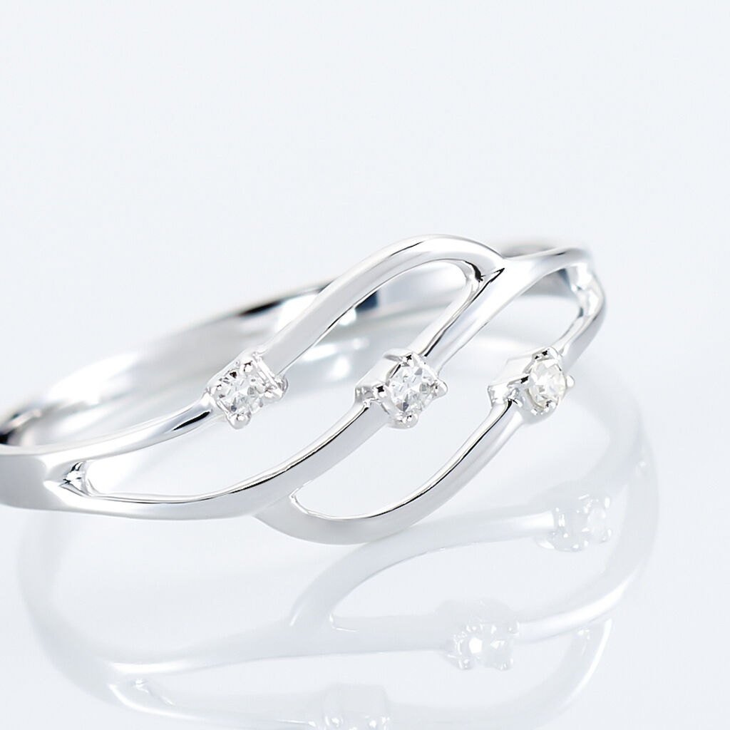 Bague Marnie Or Blanc Diamant - Bagues fiançailles Femme | Marc Orian