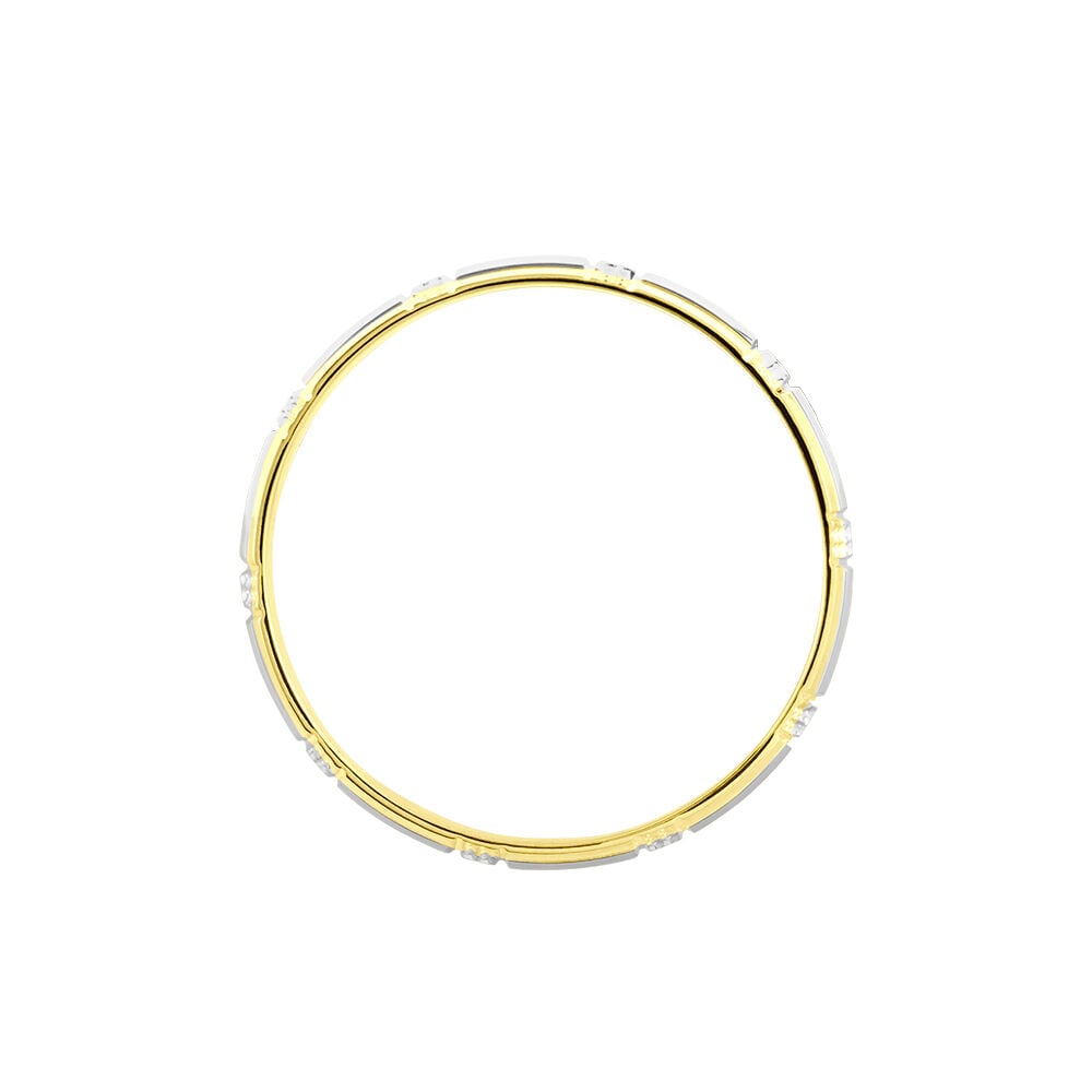 Alliance Fantaisie Ruban Plat Or Bicolore - Alliances duo Unisex | Marc Orian