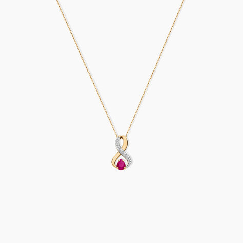 Collier Iolo Or Jaune Rubis - Colliers avec pierres Femme | Marc Orian