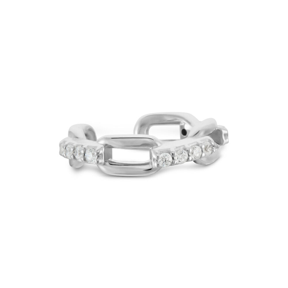 Bague D'hélix Unitaire Antonino Argent Blanc Oxyde De Zirconium - Piercings d'oreilles Femme | Marc Orian