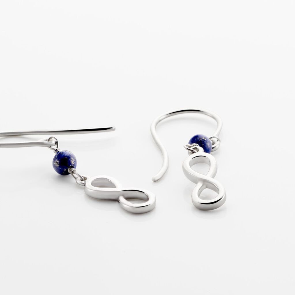 Boucles D'oreilles Pendantes Argent Mojdeh Lapis Lazuli - Boucles d'oreilles Pendantes Femme | Marc Orian
