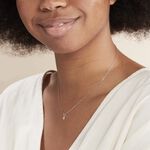 Collier Domitia Or Blanc Diamant - Colliers avec pierres Femme | Marc Orian