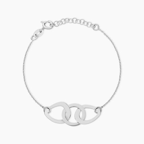 Bracelet Joy Argent Blanc - Bracelets Anneaux Entrelaces Femme | Marc Orian