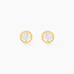 Boucles D'oreilles Puces Rufino Or Jaune Oxyde De Zirconium - Puces Femme | Marc Orian