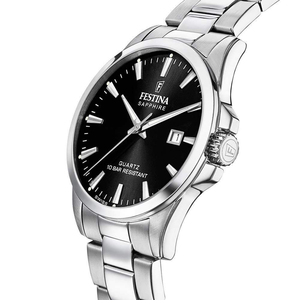 Montre Festina Swiss Made Noir - Montres classiques Homme | Marc Orian