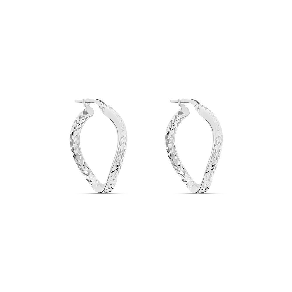 Créoles Moheli Argent Blanc - Créoles Femme | Marc Orian