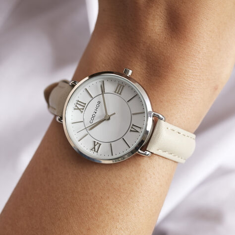 Montre Codhor Lena Blanc - Montres classiques Femme | Marc Orian