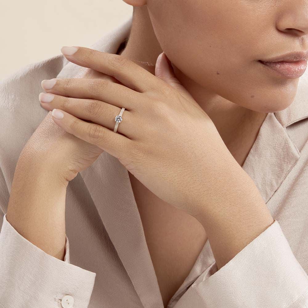 Bague Solitaire Dayna Or Jaune Oxyde De Zirconium - Solitaires Femme | Marc Orian