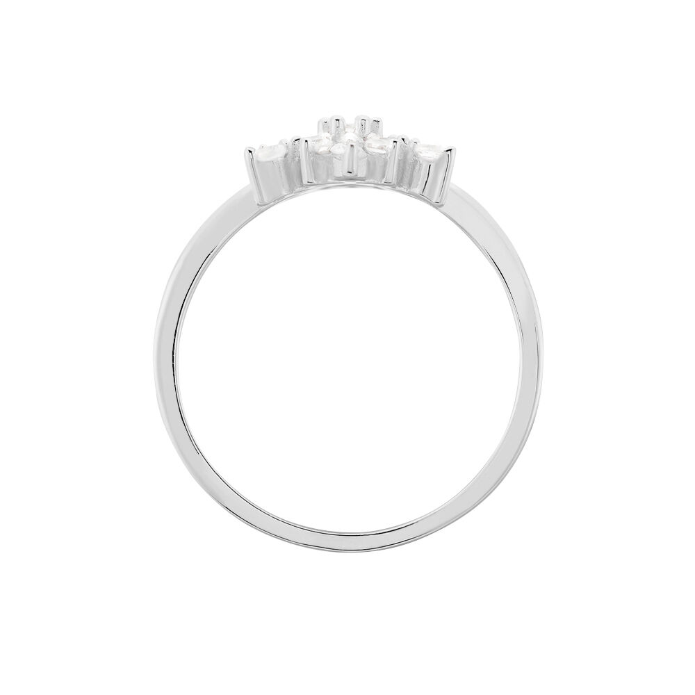 Bague Effie Argent Blanc Oxyde De Zirconium - Bagues avec pierre Femme | Marc Orian